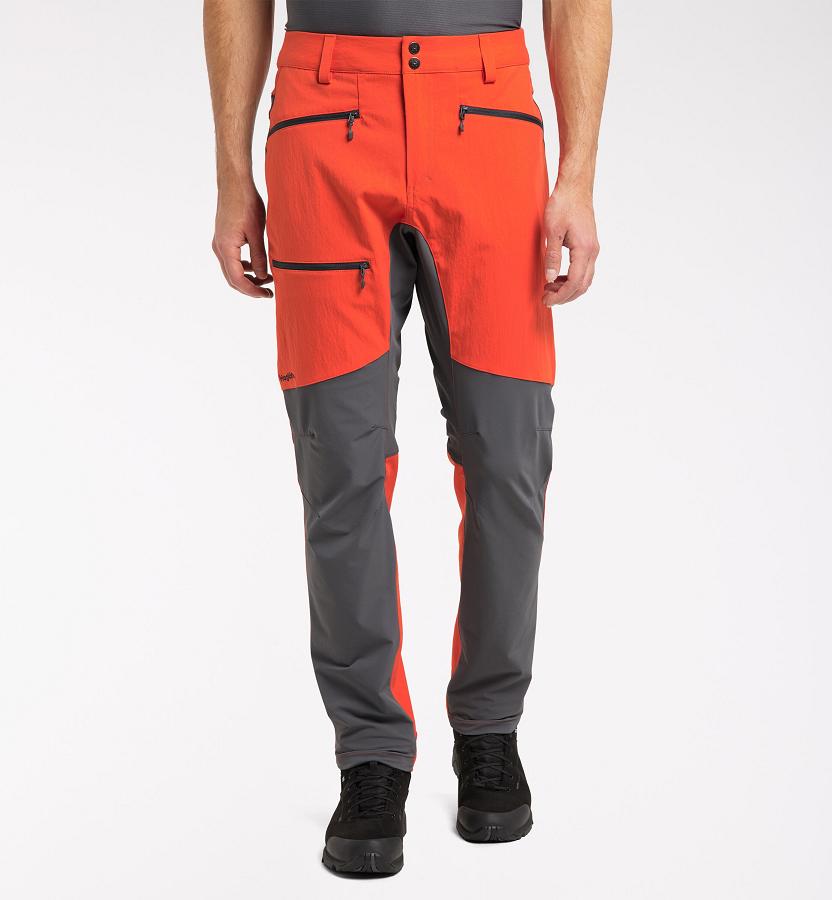 Haglöfs Mens Rugged Flex Hiking Pants Red/Black New Zealand 42659LGID